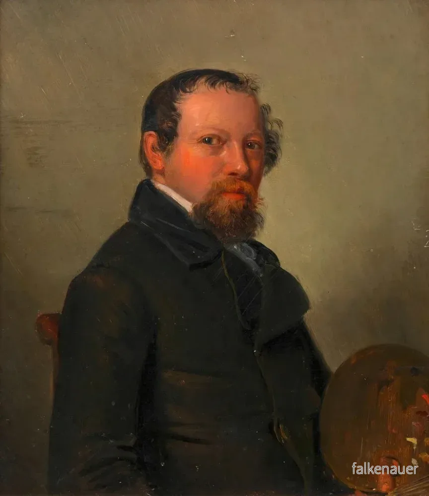 Målning Självporträtt av Alexandre Clarot - Alexander Clarot | Konsttryck - Bild 2