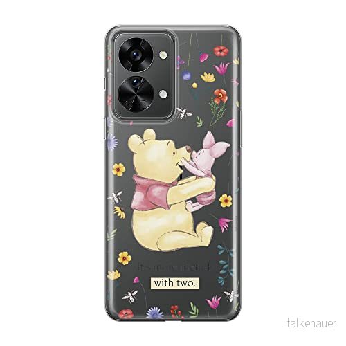 ERT GROUP mobiltelefonfodral för Oneplus NORD 2T 5G originalt och officiellt licensierat Disney mönster Winnie the Pooh and Friends 030 anpassad till formen på mobiltelefonen, gedeeltelijk transparant 5905511265045