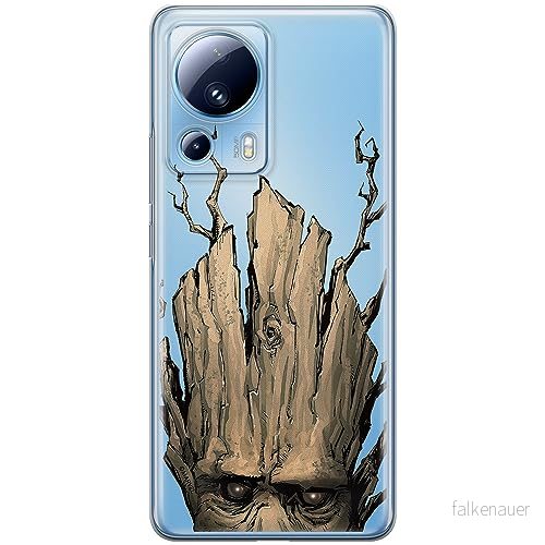 ERT GROUP mobiltelefonfodral för Xiaomi 13 LITE/CIVI 2 originalt och officiellt licensierat Marvel mönster Groot 002 optimalt anpassad till formen på mobiltelefonen, gedeeltelijk transparant 5905511918248