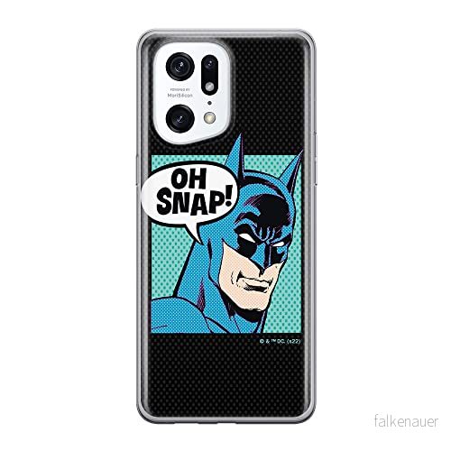 ERT GROUP mobiltelefonfodral för Oppo FIND X5 PRO originalt och officiellt licensierat DC mönster Batman 038 optimalt anpassad till formen på mobiltelefonen, fodral tillverkad av TPU plast 5905511414597