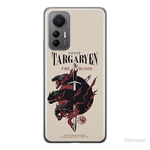ERT GROUP mobiltelefonfodral för Xiaomi 12 LITE originalt och officiellt licensierat Game of Thrones mönster 006 optimalt anpassad till formen på mobiltelefonen, fodral tillverkad av TPU plast 5905511507244