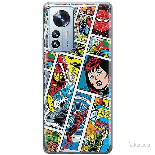ERT GROUP mobiltelefonfodral för Xiaomi 12 / 12X originalt och officiellt licensierat Marvel mönster Avengers 034 optimalt anpassad till formen på mobiltelefonen, fodral tillverkad av TPU plast 5905511767778