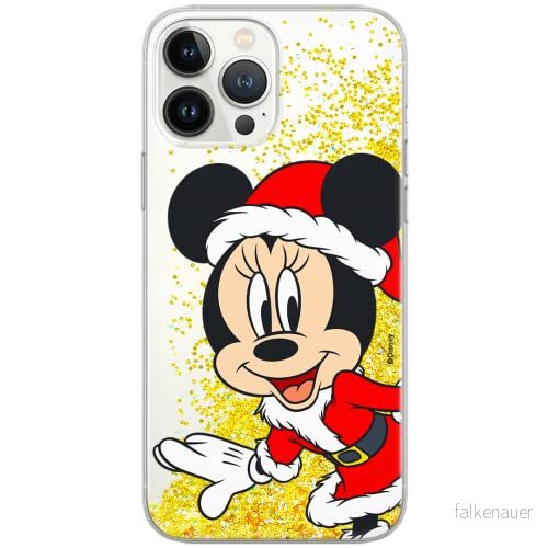 ERT GROUP mobiltelefonfodral för Apple Iphone 13 PRO originalt och officiellt licensierat Disney mönster Minnie 062 Vit optimalt anpassad till formen på mobiltelefonen, med glitter overflow effekt 5904805761287