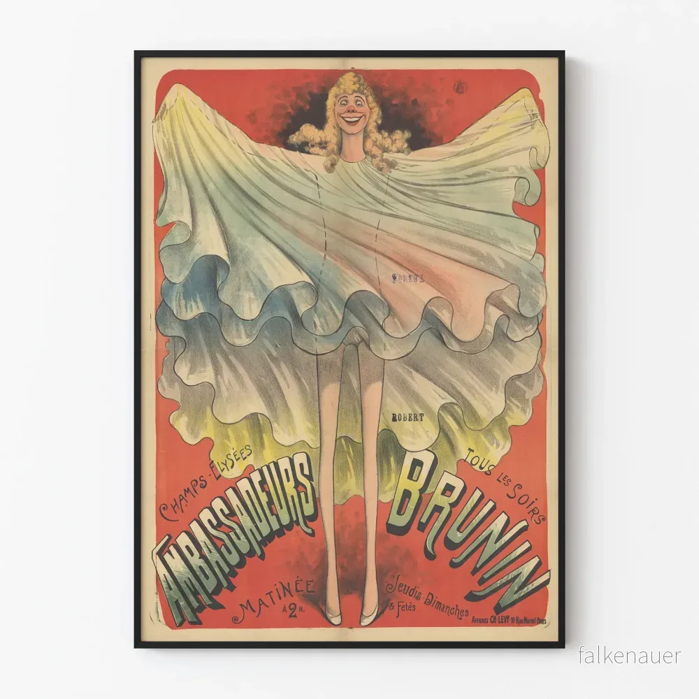 Vintageposter Ambassadeurs - Brunin spektakel på Champs-Élysées