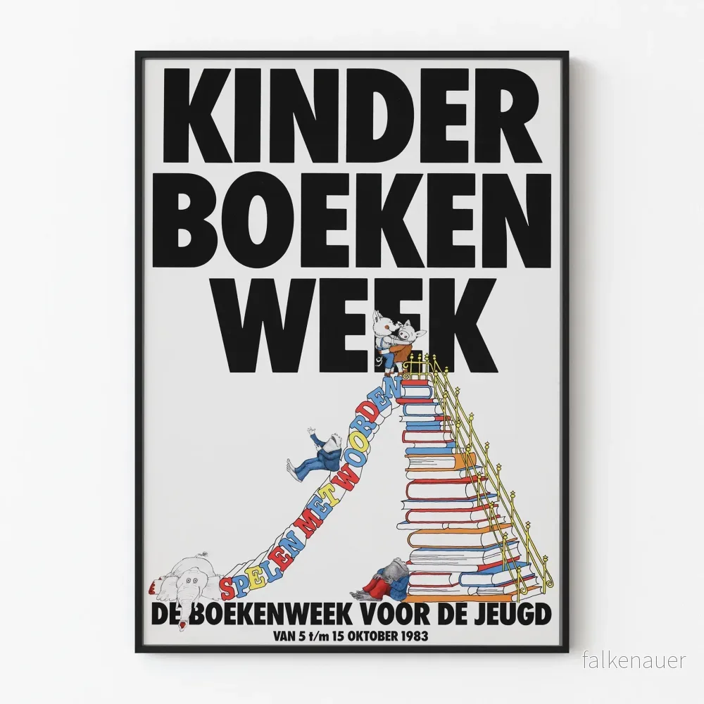 Barnboksveckans affisch 1983 – Barnvänlig väggdekoration Barnboksveckans affisch 1983 – Barnvänlig väggdekoration