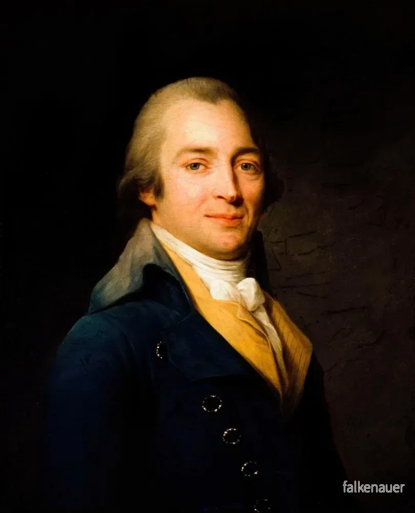 Målning Portrait of John Moore 1729-1802 romancier och läkare - Antoine Vestier | Konsttryck - Bild 2