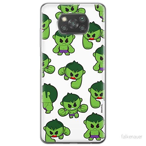 ERT GROUP mobiltelefonfodral för Xiaomi POCOPHONE X3 originalt och officiellt licensierat Marvel mönster Hulk 006 optimalt anpassad till formen på mobiltelefonen, fodral tillverkad av TPU plast 5904805241871