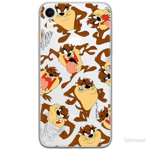 ERT GROUP mobiltelefonfodral för Iphone XR originalt och officiellt licensierat Looney Tunes mönster Tasmanian 005 optimalt anpassad till formen på mobiltelefonen, gedeeltelijk transparant 5905511622794