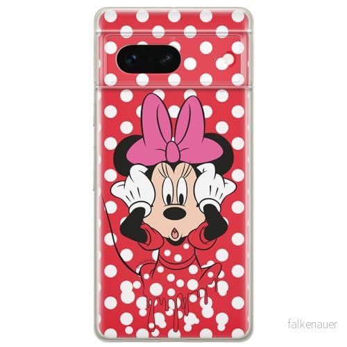 ERT GROUP mobiltelefonfodral för Google PIXEL 7 originalt och officiellt licensierat Disney mönster Minnie 016 optimalt anpassad till formen på mobiltelefonen, fodral tillverkad av TPU plast 5905795140625