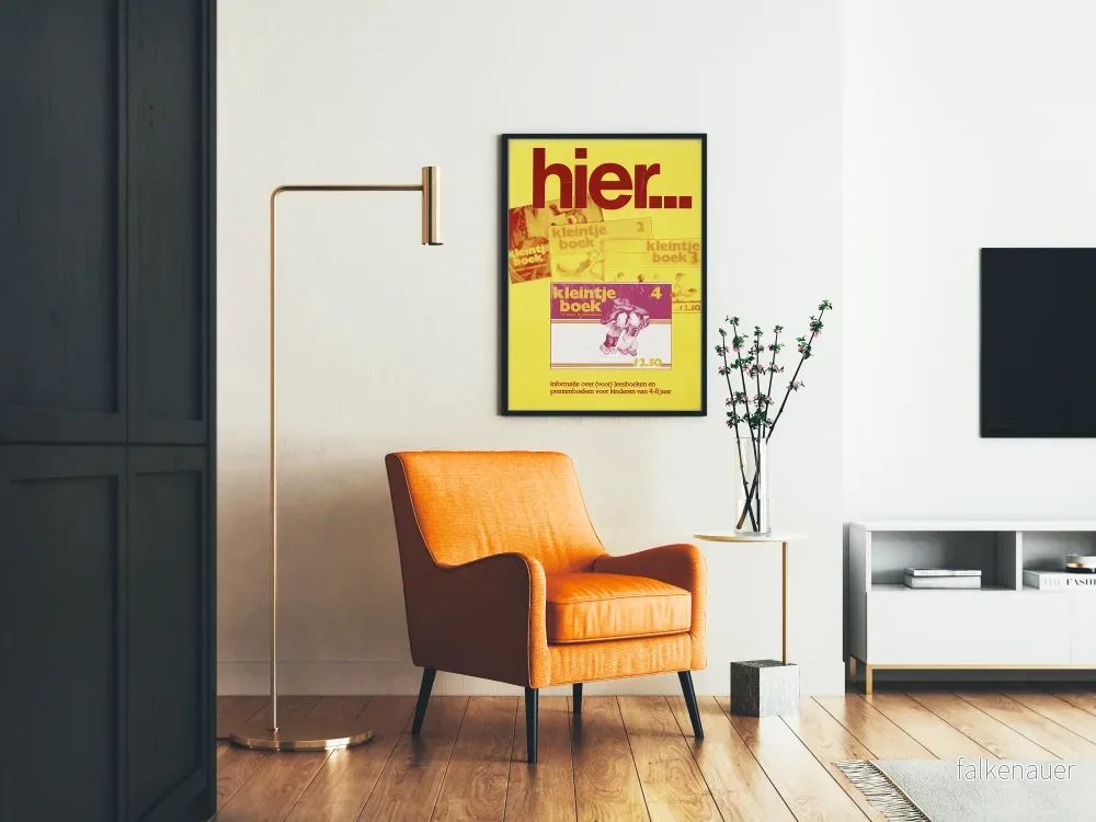 Vintage poster för väggdekoration för ungdomsbok 4-8 år - Bild 2