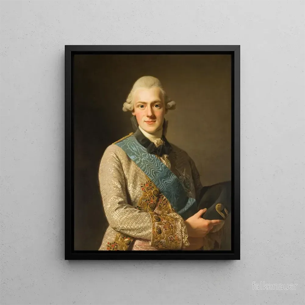 Målning av Brodern till hertig Fredrik-Adolphe Gustave III – Alexander Roslin | Konsttryck Målning av Brodern till hertig Fredrik-Adolphe Gustave III – Alexander Roslin | Konsttryck