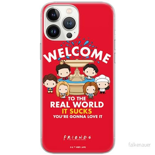 ERT GROUP mobiltelefonfodral för Iphone 13 PRO originalt och officiellt licensierat Friends mönster 005 Vit optimalt anpassad till formen på mobiltelefonen, fodral tillverkad av TPU plast 5903932856699