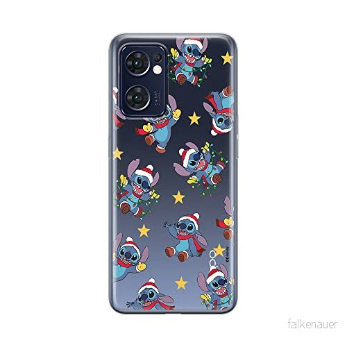 ERT GROUP mobiltelefonfodral för Oppo RENO 7 5G originalt och officiellt licensierat Disney mönster Stitch 011 optimalt anpassad till formen på mobiltelefonen, gedeeltelijk transparant 5905511306878