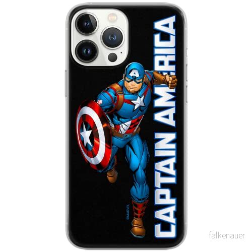 ERT GROUP mobiltelefonfodral för Apple Iphone 11 originalt och officiellt licensierat Marvel mönster Captain America 030 Vit anpassad till formen på mobiltelefonen, fodral tillverkad av TPU plast 5904805322624