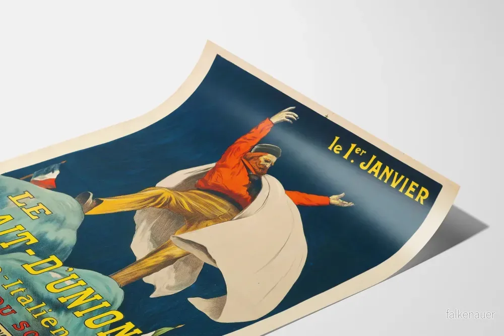 Vintageposter Le Trait d'Union Franco-Italien - Bild 3