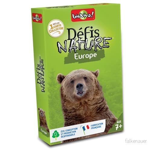 Bioviva 282512 Nature Challenges Animal Europe kortspel, flerfärgad 3569160282512