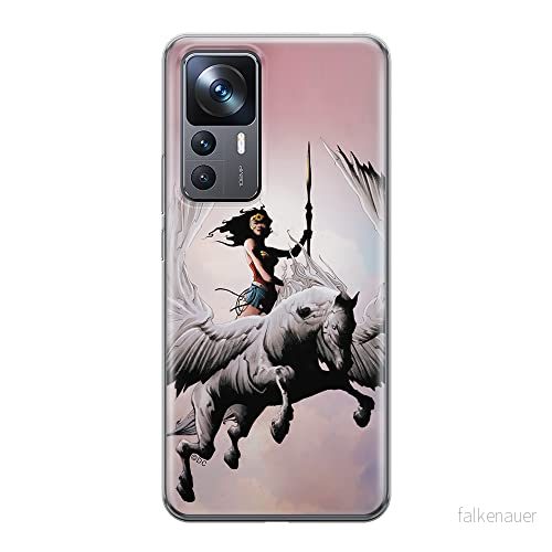 ERT GROUP mobiltelefonfodral för Xiaomi 12T/12T pro/K50 Ultra originalt och officiellt licensierat DC mönster Wonder Woman 002 anpassad till formen på mobiltelefonen, fodral tillverkad av TPU plast 5905511572983
