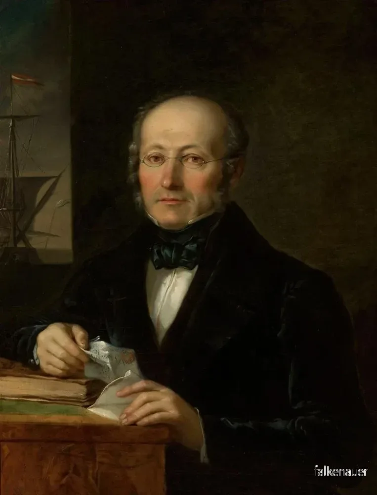 Målning Portrait du père de l'artiste Levy Lesser - Aleksander Lesser | Konsttryck - Bild 2