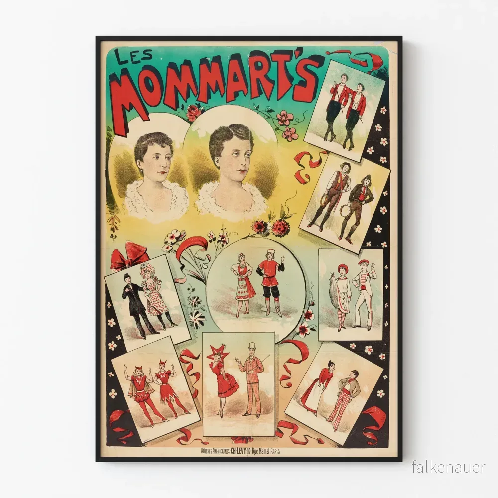 Vintageposter Les Mommarts - Originell retro väggdekoration