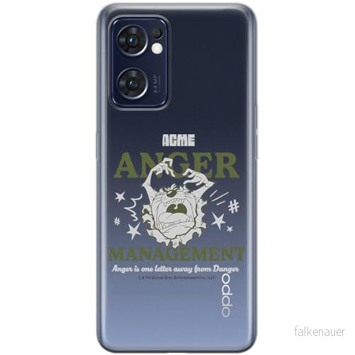 ERT GROUP mobiltelefonfodral för Oppo RENO 7 5G originalt och officiellt licensierat Looney Tunes mönster Tasmanian 006 optimalt anpassad till formen på mobiltelefonen, gedeeltelijk transparant 5905795135959