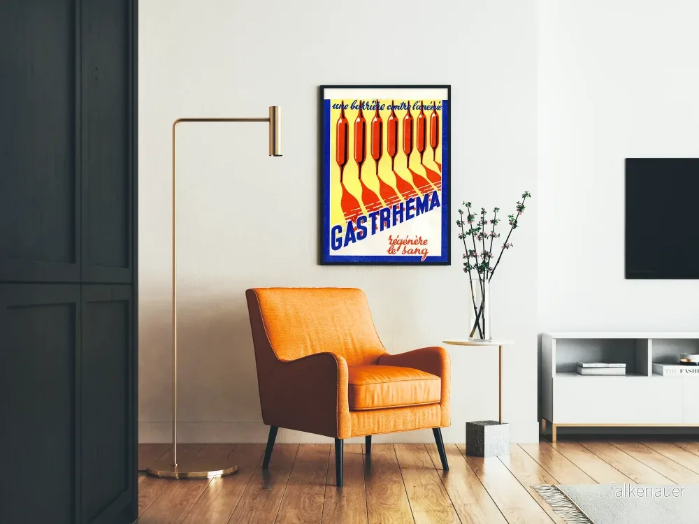 Vintageposter GastRhéma - Hälsosam och vintage väggdekoration - Bild 2