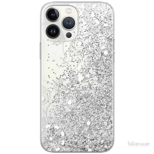 ERT GROUP mobiltelefonfodral för Apple Iphone 12 PRO MAX originalt och officiellt licensierat Babaco mönster Mandalas 003 Vit anpassad till formen på mobiltelefonen, med glitter overflow effekt 5904805822353