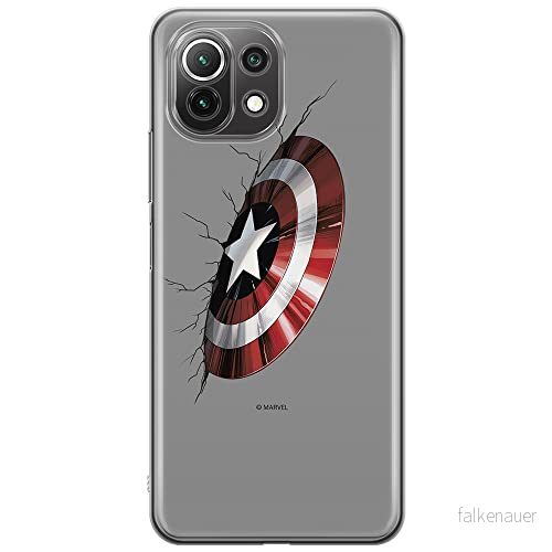 ERT GROUP mobiltelefonfodral för Xiaomi 11 LITE 4G/5G originalt och officiellt licensierat Marvel mönster Captain America 023, fodral tillverkad av TPU plast 5903932699852