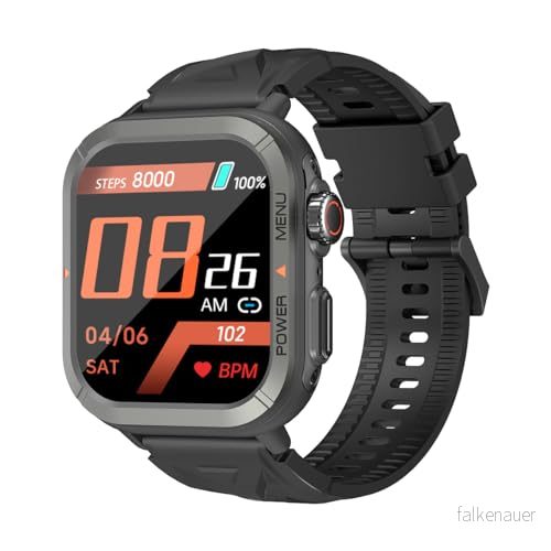 Blackview W30 smart sportklocka 1,91 tum skärm +100 träningslägen meddelanden nedsänkningsmotstånd 10 m 7 dagars batteritid mikrofon svart 3664766019460