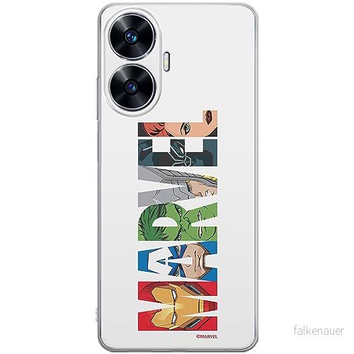 ERT GROUP mobiltelefonfodral för Realme C55 originalt och officiellt licensierat Marvel mönster 011 optimalt anpassad till formen på mobiltelefonen, fodral tillverkad av TPU plast 5905511864903
