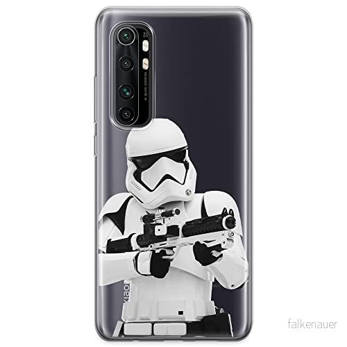ERT GROUP mobiltelefonfodral för Xiaomi MI NOTE 10 Lite originalt och officiellt licensierat Star Wars mönster Stormtrooper 007 anpassad till formen på mobiltelefonen, gedeeltelijk transparant 5904805593437