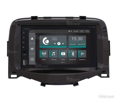 Costum Fit Bilradio för Toyota Aygo Android GPS Bluetooth WiFi USB Full HD Touchscreen Display 6.2" Easyconnect 8059307174398