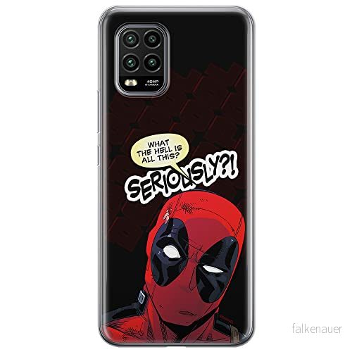 ERT GROUP mobiltelefonfodral för Xiaomi MI 10 LITE originalt och officiellt licensierat Marvel mönster Deadpool 010 optimalt anpassad till formen på mobiltelefonen, fodral tillverkad av TPU plast 5903537163994