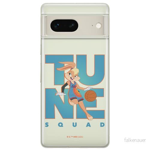 ERT GROUP mobiltelefonfodral för Google PIXEL 7 originalt och officiellt licensierat Looney Tunes mönster Space Jam 007 optimalt anpassad till formen på mobiltelefonen, gedeeltelijk transparant 5905795152666