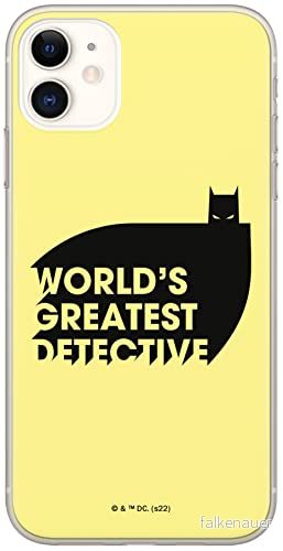 ERT GROUP mobiltelefonfodral för Iphone 11 originalt och officiellt licensierat DC mönster Batman 051 optimalt anpassad till formen på mobiltelefonen, fodral tillverkad av TPU plast 5905131542458