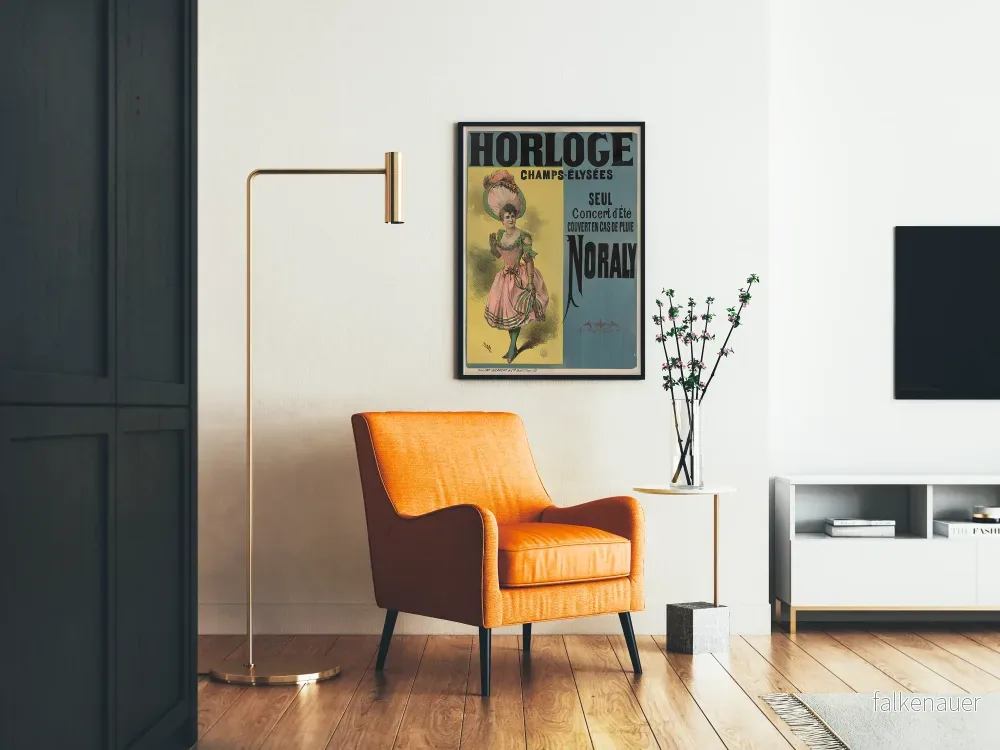 Vintageposter Horloge Champs-Élysées Sommarkonsert Noraly - Bild 2