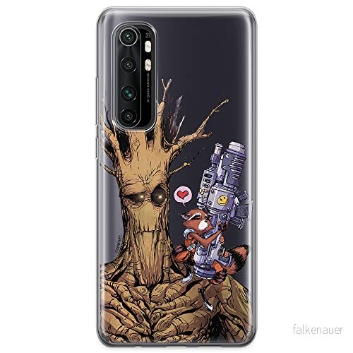 ERT GROUP mobiltelefonfodral för Xiaomi MI NOTE 10 Lite originalt och officiellt licensierat Marvel mönster Guardians of the Galaxy 001 anpassad till formen på mobiltelefonen, gedeeltelijk transparant 5904805588273