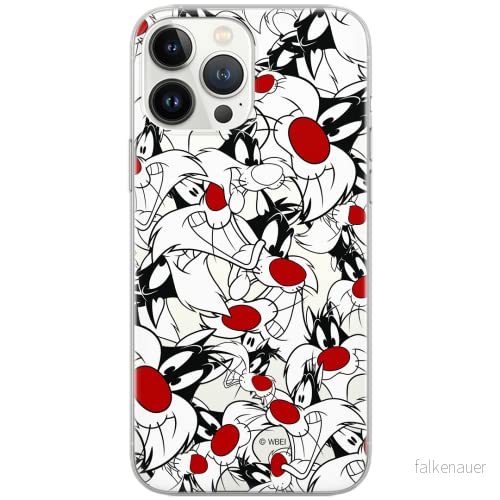 ERT GROUP mobiltelefonfodral för Samsung A71 originalt och officiellt licensierat Looney Tunes mönster Sylvester 004 Vit optimalt anpassad till formen på mobiltelefonen, gedeeltelijk transparant 5903537535562