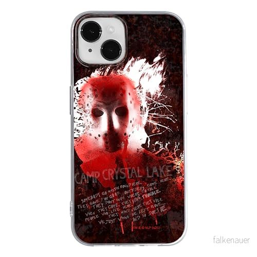 ERT GROUP mobiltelefonfodral för Iphone 14 originalt och officiellt licensierat Horror mönster Friday The 13th 016 optimalt anpassad till formen på mobiltelefonen, fodral tillverkad av TPU plast 5905511118617