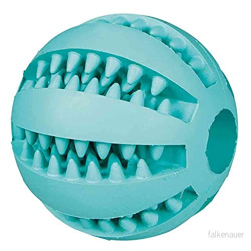 Trixie Dog Toy Denta Fun Ball Rubber Mint Flavour 5cm 4047974032596