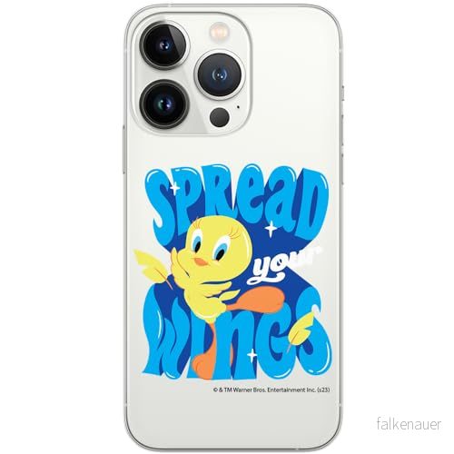 ERT GROUP mobiltelefonfodral för Iphone 13 PRO originalt och officiellt licensierat Looney Tunes mönster Tweety 014 optimalt anpassad till formen på mobiltelefonen, gedeeltelijk transparant 5905795096687
