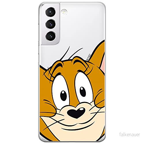ERT GROUP mobiltelefonfodral för Samsung S21 originalt och officiellt licensierat Tom and Jerry mönster 001 optimalt anpassad till formen på mobiltelefonen, gedeeltelijk transparant 5903932297225