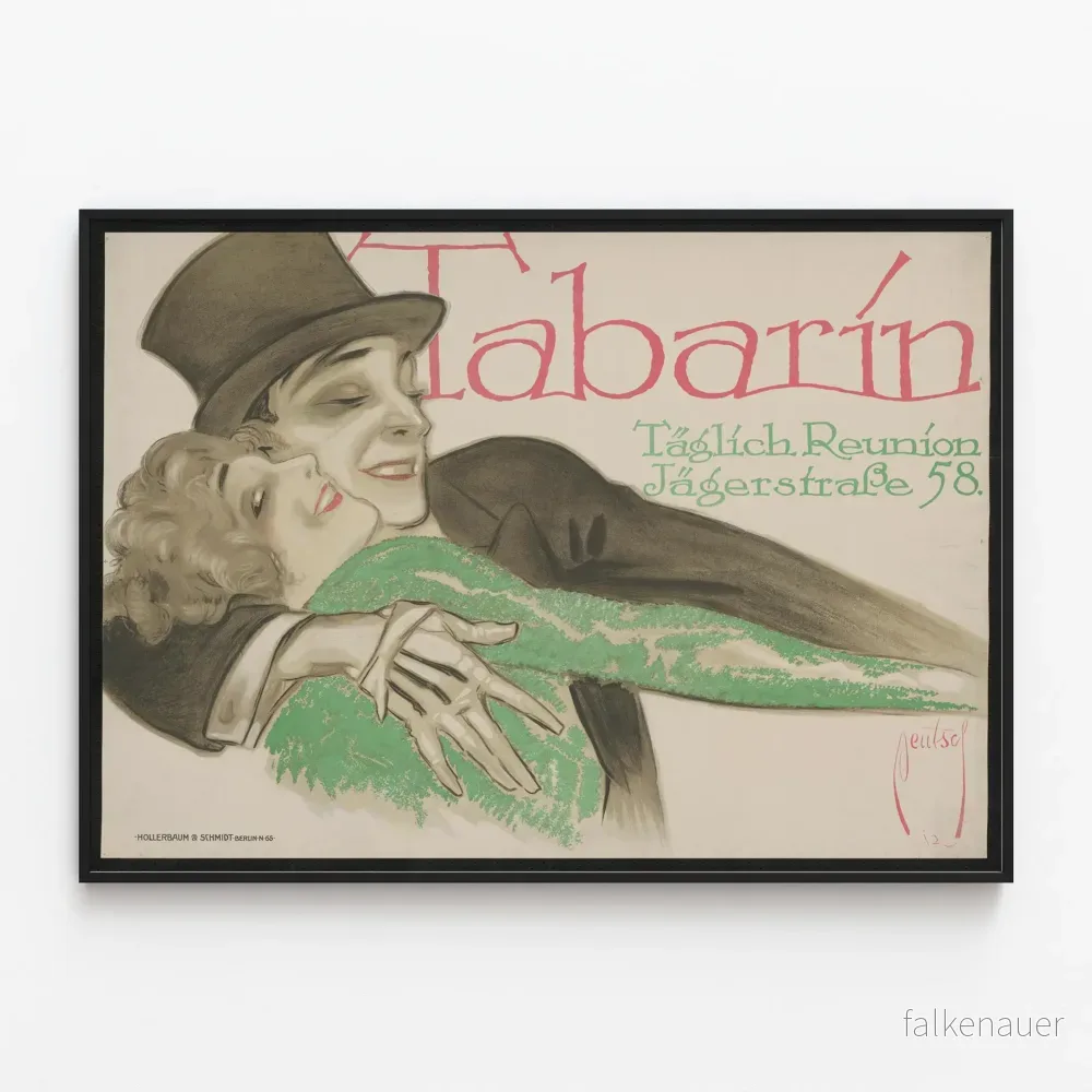 Vintageaffisch Tabarin Daglig reunion Jägerstraße 58
