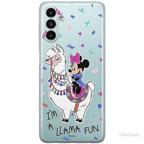 ERT GROUP mobiltelefonfodral för Samsung A13 5G/A04S originalt och officiellt licensierat Disney mönster Minnie 049 optimalt anpassad till formen på mobiltelefonen, gedeeltelijk transparant 5904805575396