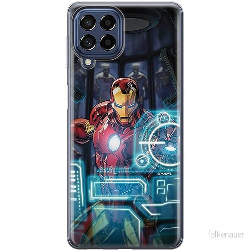 ERT GROUP mobiltelefonfodral för Samsung M53 5G originalt och officiellt licensierat Marvel mönster Iron Man 034 optimalt anpassad till formen på mobiltelefonen, fodral tillverkad av TPU plast 5905511770129