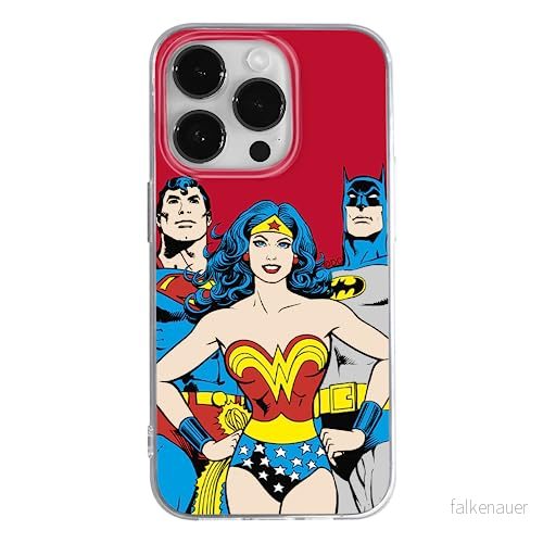 ERT GROUP mobiltelefonfodral för Apple Iphone 14 PRO MAX originalt och officiellt licensierat DC mönster Justice League 003 anpassad till formen på mobiltelefonen, fodral tillverkad av TPU plast 5905131942852