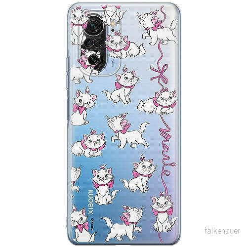 ERT GROUP mobiltelefonfodral för Xiaomi MI 11i/ REDMI K40/K40 PRO/POCO F3/ F3 PRO originalt och officiellt licensierat Disney mönster Marie 008, gedeeltelijk transparant 5905511890681