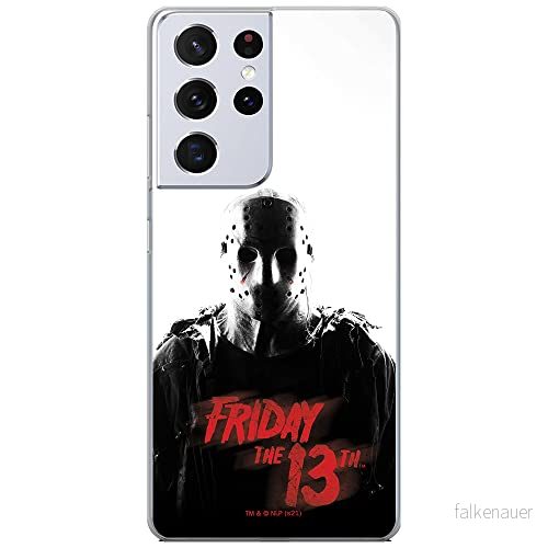 ERT GROUP mobiltelefonfodral för Samsung S21 ULTRA originalt och officiellt licensierat Horror mönster Friday the 13th 014 anpassad till formen på mobiltelefonen, fodral tillverkad av TPU plast 5905511113278