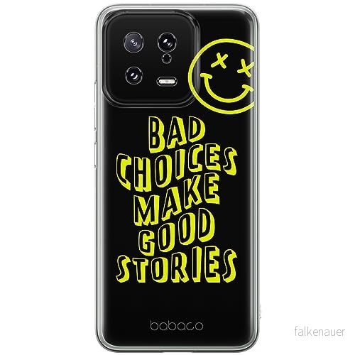 ERT GROUP mobiltelefonfodral för Xiaomi 13 originalt och officiellt licensierat Babaco mönster Bad choices 002 optimalt anpassad till formen på mobiltelefonen, fodral tillverkad av TPU plast 5905511902209