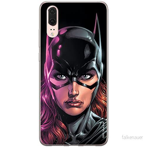 ERT GROUP mobiltelefonfodral för Huawei P20 originalt och officiellt licensierat DC mönster Bat Girl 013 Vit optimalt anpassad till formen på mobiltelefonen, fodral tillverkad av TPU plast 5905131559838