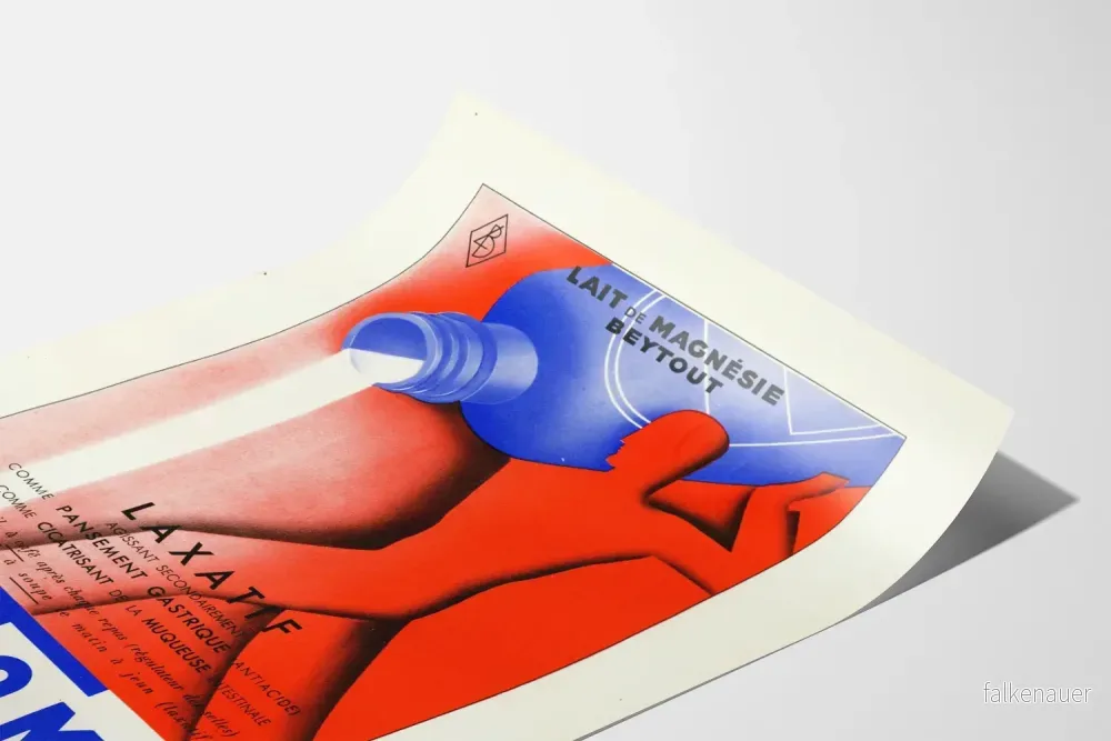 Vintage reklamposter för magnesiummjölk Lactoma - Bild 3